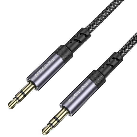 Аудіо кабель Aux Borofone BL24 Graceful (1m) Metal grey | Зображення 2