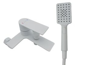 Змішувач для ванни латунь AIM білий DG01130 (frosted white)