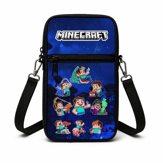 Сумка-чохол для телефону Minecraft,дитяча сумка через плече, водонепроникна міні-сумка (4737)