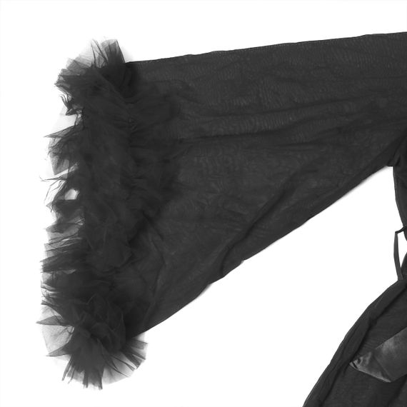 Халат Star Night з мереживом та поясом, чорний, XS-S Sex Aura | Зображення 6