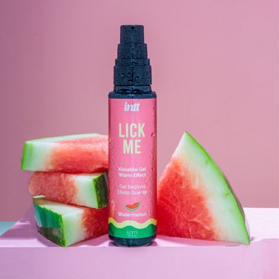 Оральный лубрикант с разогревающим эффектом INTT COSMETICS Lick Me, вкус арбуза, 50 мл Sex Aura