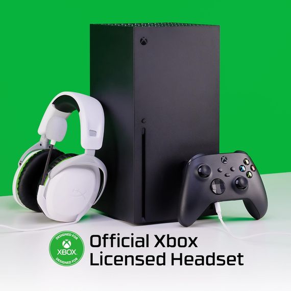 Гарнітура HyperX Cloud Stinger 2 Xbox, mini-jack, біло-зелений (75X28AA) | Зображення 1