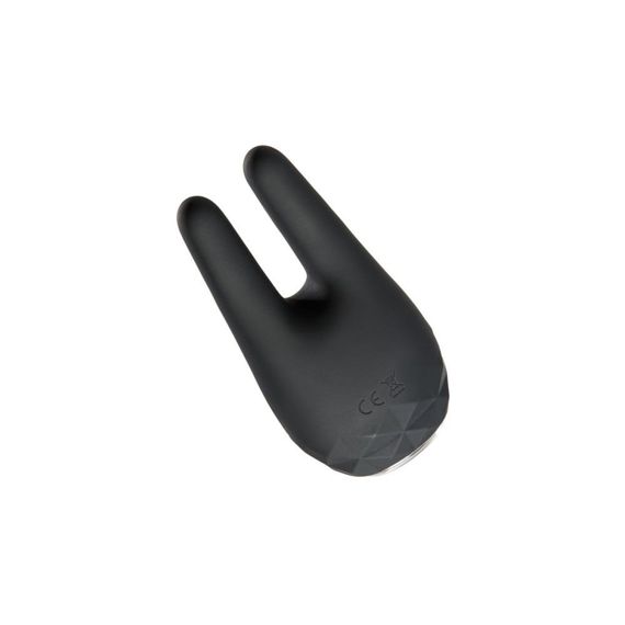 Вибратор клиторальный с ушками Odeco Baron силиконовый, черный sexstyle | Зображення 1