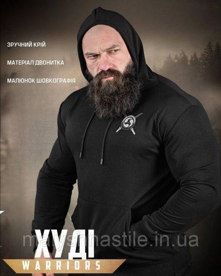 Худи warriors black ДЛ6440 | Зображення 4