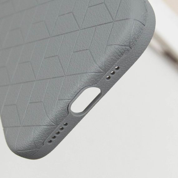 Кожаный чехол Carved with MagSafe для Apple iPhone 16 (6.1") Grey | Зображення 6