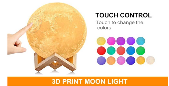 Світлодіодний нічник із регулюванням яскравості, надрукований на 3D-принтері, 16 кольорів, | Зображення 5