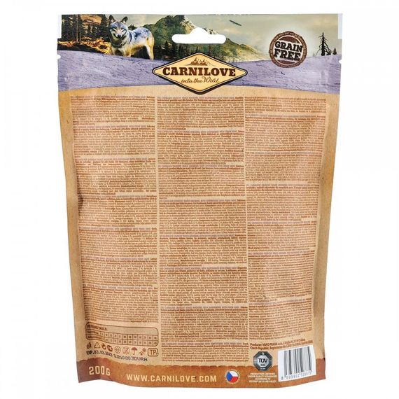 Ласощі Carnilove Dog Crunchy Snack Mackerel with Raspberries для собак для міцного імунітету зі скумбрією та малиною 200 г | Зображення 1