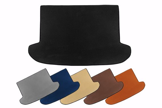 Килимок в багажник EVA (2012-2016, HB, 5-ти дверний, Чорний) для Renault Clio IV рр