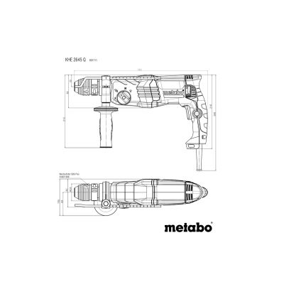Перфоратор Metabo KHE 2645 Q SDS-plus, 850Вт, 2.9Дж, 3.1кг (601711500) | Зображення 3