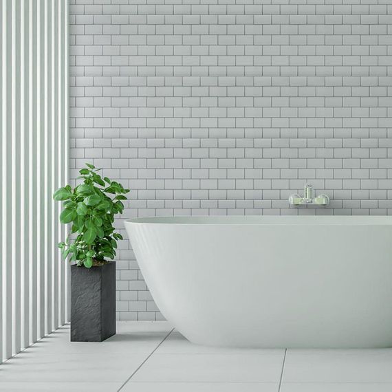 Самоклеюча поліуретанова плитка біла цегла 305х305х1мм (D) SW-00001193 | Зображення 6