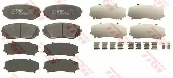 Гальмівні колодки дискові MAZDA CX7 F 07, TRW (GDB3471) | Зображення 1