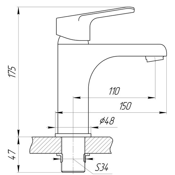 Змішувач для раковини DOMINO BILBAO DBB-401 | Зображення 1
