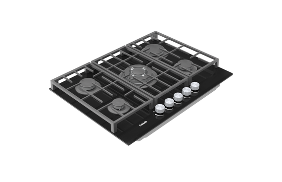 Варильна поверхня газова Fabiano FHG 8255 VGHT Black Glass 8111.406.1479 | Зображення 2