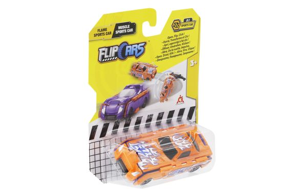 Машинка-трансформер Flip Cars 2 в 1 Огненный спорткар и Мощный спорткар (EU463875B-01) | Зображення 4
