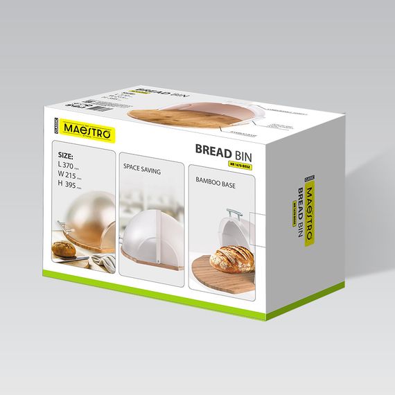 Хлебница Maestro MR-1678-BEIGE 37х21.5х39.5 См бежевая | Зображення 5