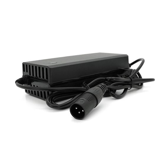 Зарядний пристрій для акумуляторів Li-ion 48V3A(54.6V),13S,штекер 3-pin XLR 18 mm(1+/2-),з індикацією,BOX