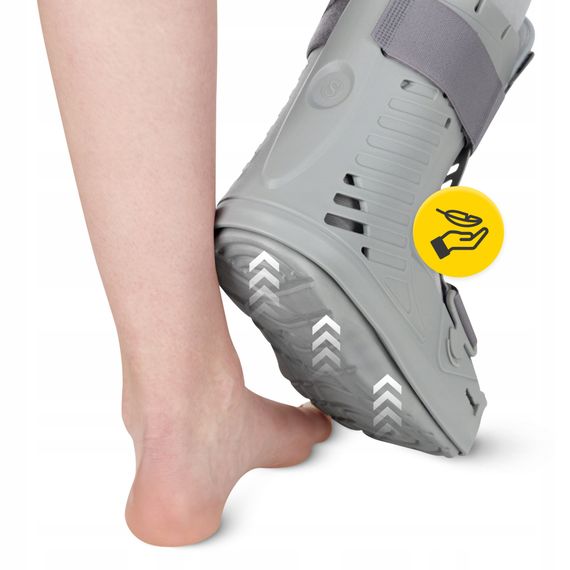 Чобіт ортопедичний, пневматичний 4FIZJO MED з регулюванням тиску Size S Grey (P-5905973407304) | Зображення 7