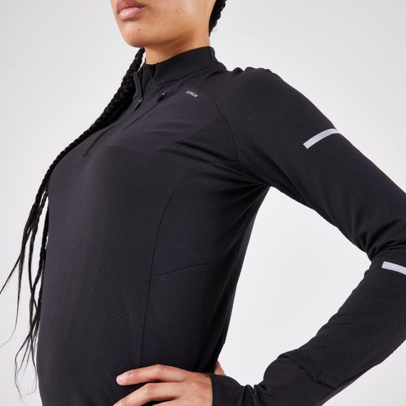 Футболка з довгими рукавами жіноча Run Warm для бігу чорна - EU40 UA46 | Зображення 4