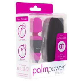 Мінівібромасажер PalmPower Pocket із чохлом на блискавці, водостійкий, перезаряджуваний, довжина 9 с Sex Aura