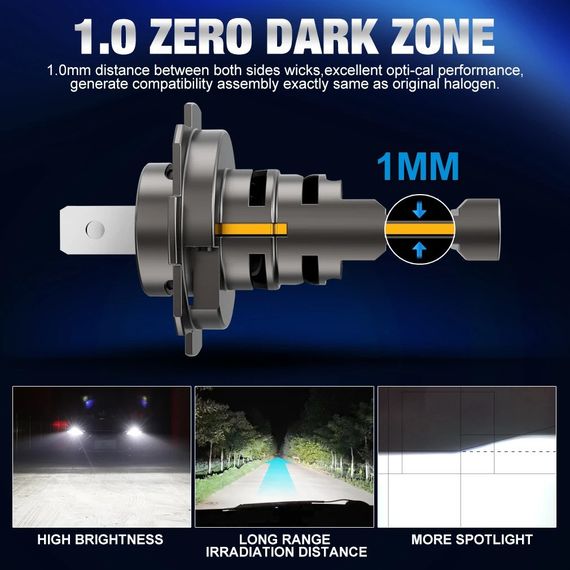 Комплект (2 штуки) светодиодных ламп XSTORM H7 LED – 80W, 30 000 LM, 6500K, 12V, Canbus, Белый свет. | Зображення 2