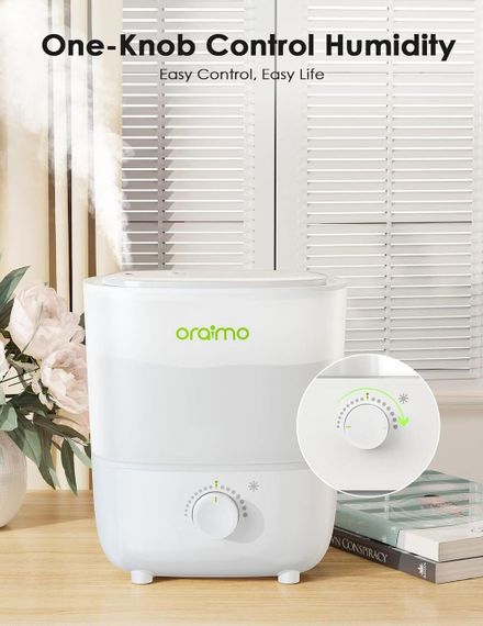 Зволожувачі Oraimo для спальні, зволожувач із прохолодним туманом і верхнім наповненням | Зображення 3