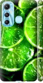 Чохол на Infinix Hot 11 Зелені часточки лимона "852m-2762-2448"
