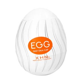Мастурбатор-яйцо с рельефом XHN Egg Easy Ona-Cap, белый, 52 × 68 мм Sex Aura