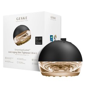 Массажер для подтяжки кожи лица GESKE Anti-aging Skin Tightener 6в1 starlight, Серый