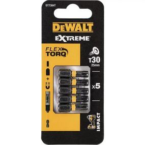 Набор бит DeWALT IMPACT TORSION, ударные, Torx, Т30, L= 25 мм, 5 шт (DT7384T)