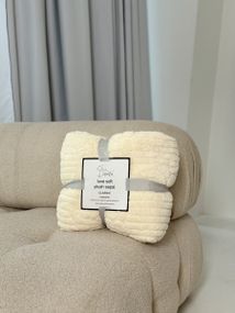 Плед на эко-овчине Dushka Home 21529 200х230 см бежевый
