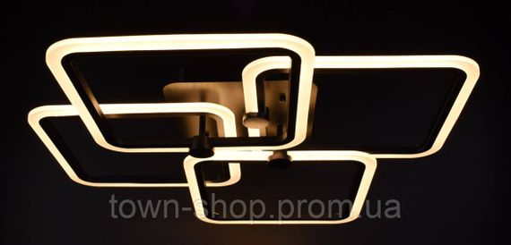 Люстра потолочная LED с пультом A2503/4L-bk Черный 11х64х64 см. | Зображення 2
