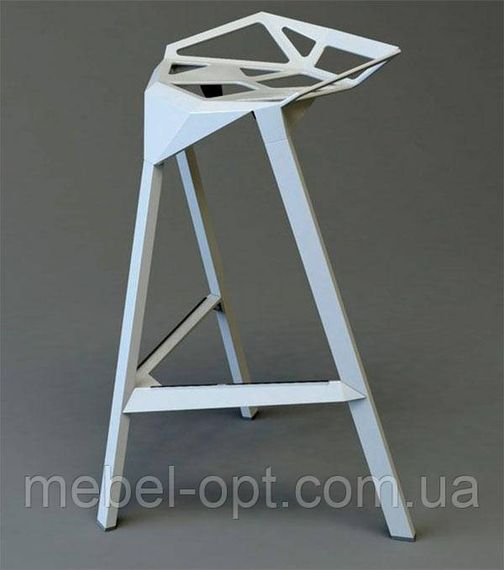 Стул барный Chair one Bar белый алюминий, стиль модерн, дизайн Konstantin Grcic | Зображення 1