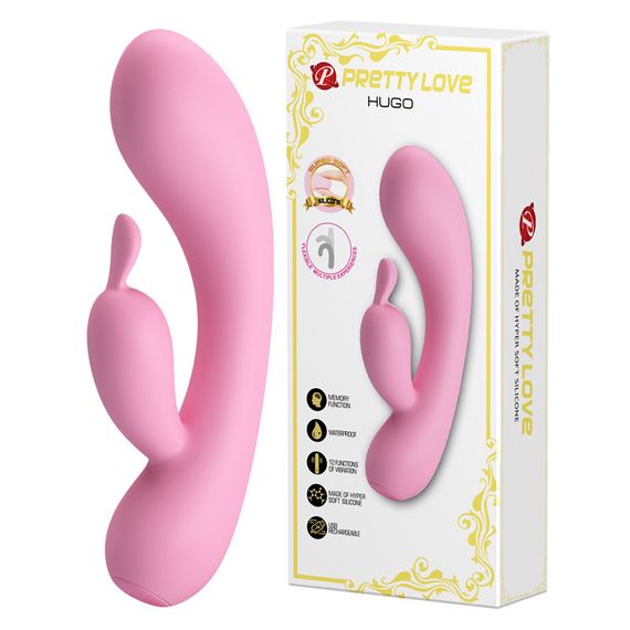 Вібратор - Pretty Love Hugo Vibrator Pink Sex Aura