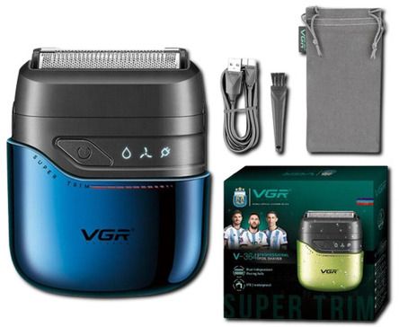 Електробритва VGR V-364 BLUE, подвійне лезо, водонепроникна IPX7 (45697-V-364 BLUE_453) | Зображення 3