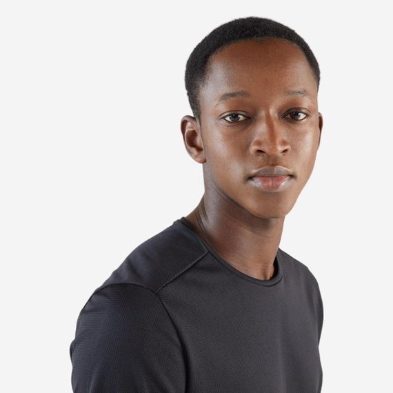 Футболка чоловіча Run Dry для бігу чорна - XS | Зображення 3