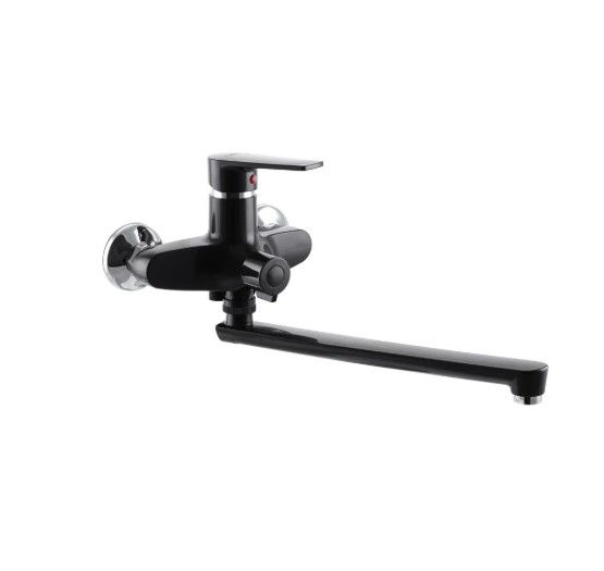 Змішувач для ванни Plamix Oscar-006 Euro Чорний (без шланга і лійки) (PM0600)