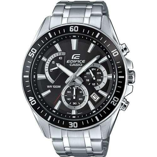 Годинники чоловічі кварцові наручні Оригінал Casio Edifice EFR-552D-1AVUEF на сталевому браслеті (модуль 5490)