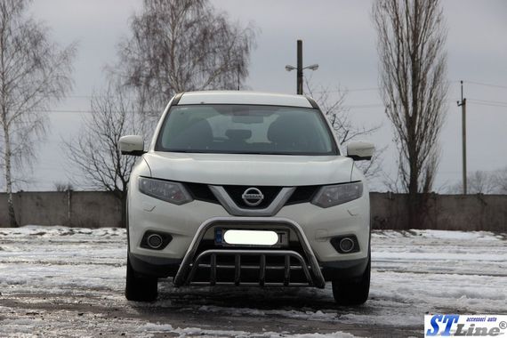 Кенгурятник WT002 (нерж) для Nissan X-trail T32/Rogue 2014-2021 гг | Зображення 1