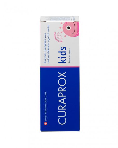 Дитяча зубна паста Curaprox TPkids1450W (60 ml) зі смаком кавуна. З фтором 1450ppm. Для дітей віком від 6-ти років. | Зображення 1