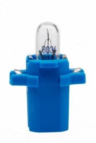 Покажнена лампа розжарювання NARVA 17058 12 V 2 W BAX10S BLUE