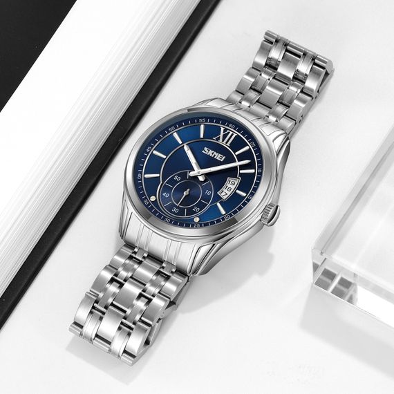 Чоловічий годинник Skmei 9319SIBU Silver-Blue | Зображення 2
