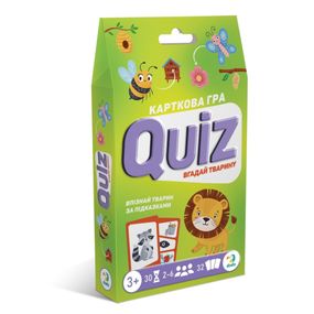 Настільна карткова гра для дітей "Вікторина: Вгадай тварину!" 301244