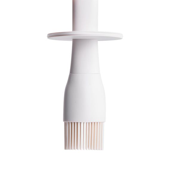 Баночка для олії з пензликом 300 мл диспенсер з пензликом для оливкової, соняшникової олії Білий HP-34-11W | Зображення 4