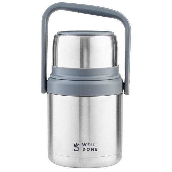 Вакуумний харчовий термос Well Done WD-7131S 1 літр HJ-341 із ложкою | Зображення 4