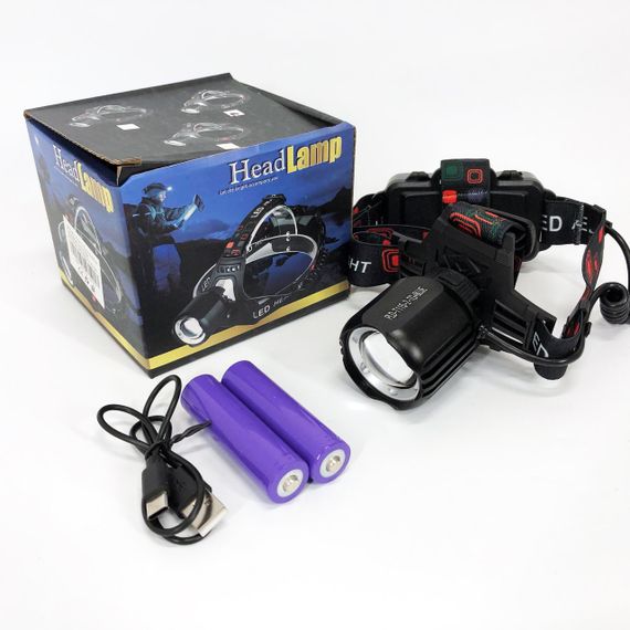 Ліхтар налобний PLD-T115-2PM10-TG (white+blue), Ліхтар акумуляторний для риболовлі, водонепроникний | Зображення 2