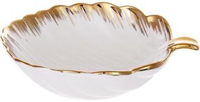 Салатники порцелянові Gold Luxury "Золотий Лист", набір 2 салатники 20x17см
