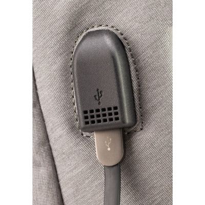 Рюкзак школьный Optima 18.5" USB Anti-Theft унисекс 0.7 кг 16-25 л Серый (O96917-03) - Топ Продаж! | Зображення 5