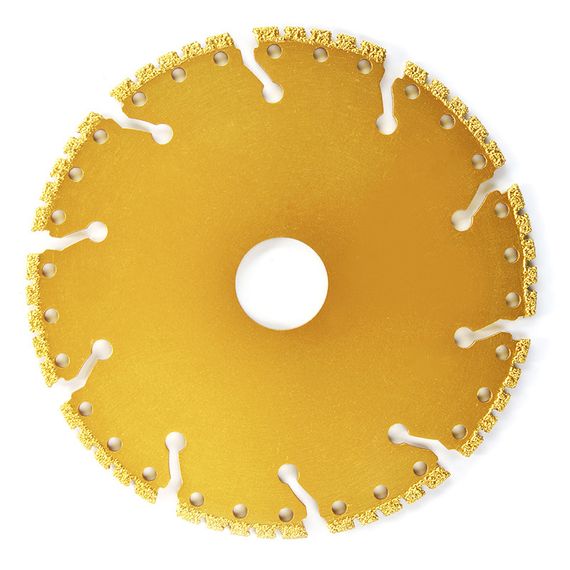 Диск для бетону універсальний 125х22.2х2.4 мм PRO (вакуумне зварювання, перфорований сегмент) APRO 8307401 | Зображення 2