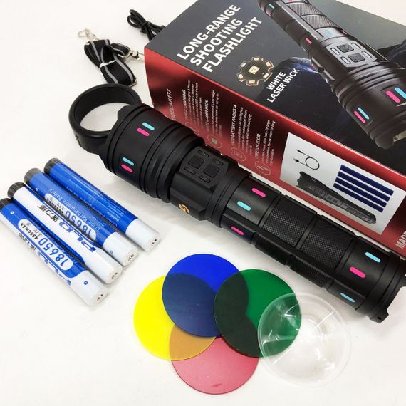 Пылезащищенный фонарь AK177, Фирменный ручной фонарь, Тактические фонари с зумом Очень яркий TP-29 | Зображення 2