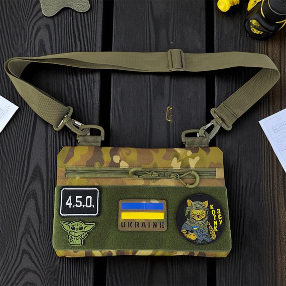 Молодіжна тактична сумка для патчів на плече з 4 кишенями multicam | Зображення 5